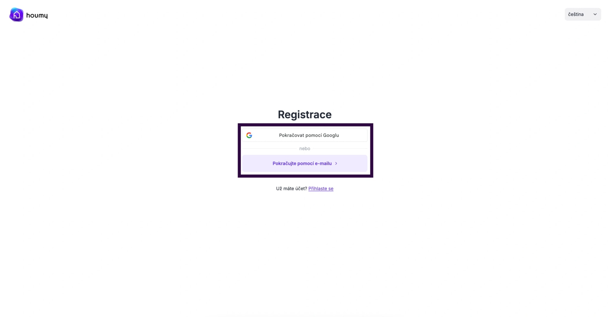 Přihlášení přes SSO